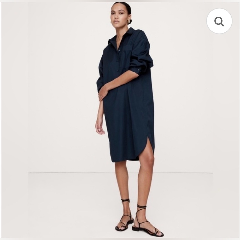 Banana Republic Cotton Poplin Shirt dress